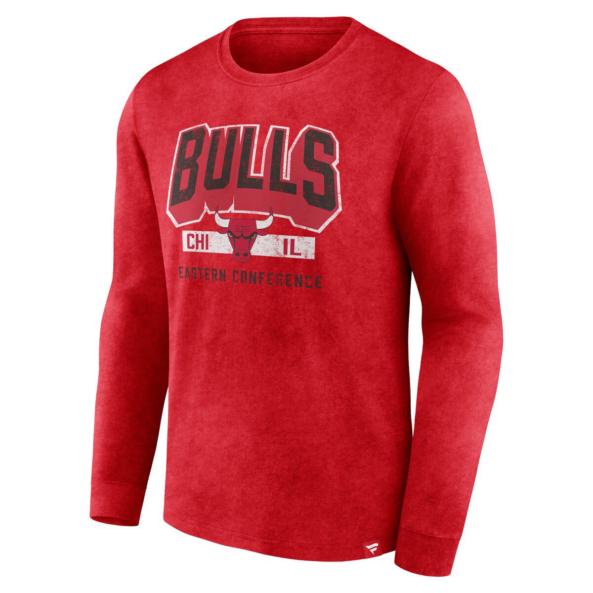NBA Fanatics Chicago Bulls Front Court Press Snow Wash Long Sleeve T-Shirt