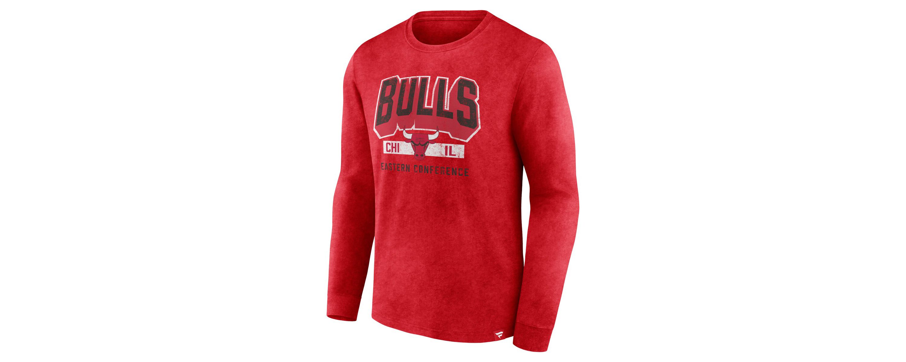 NBA Fanatics Chicago Bulls Front Court Press Snow Wash Long Sleeve T-Shirt