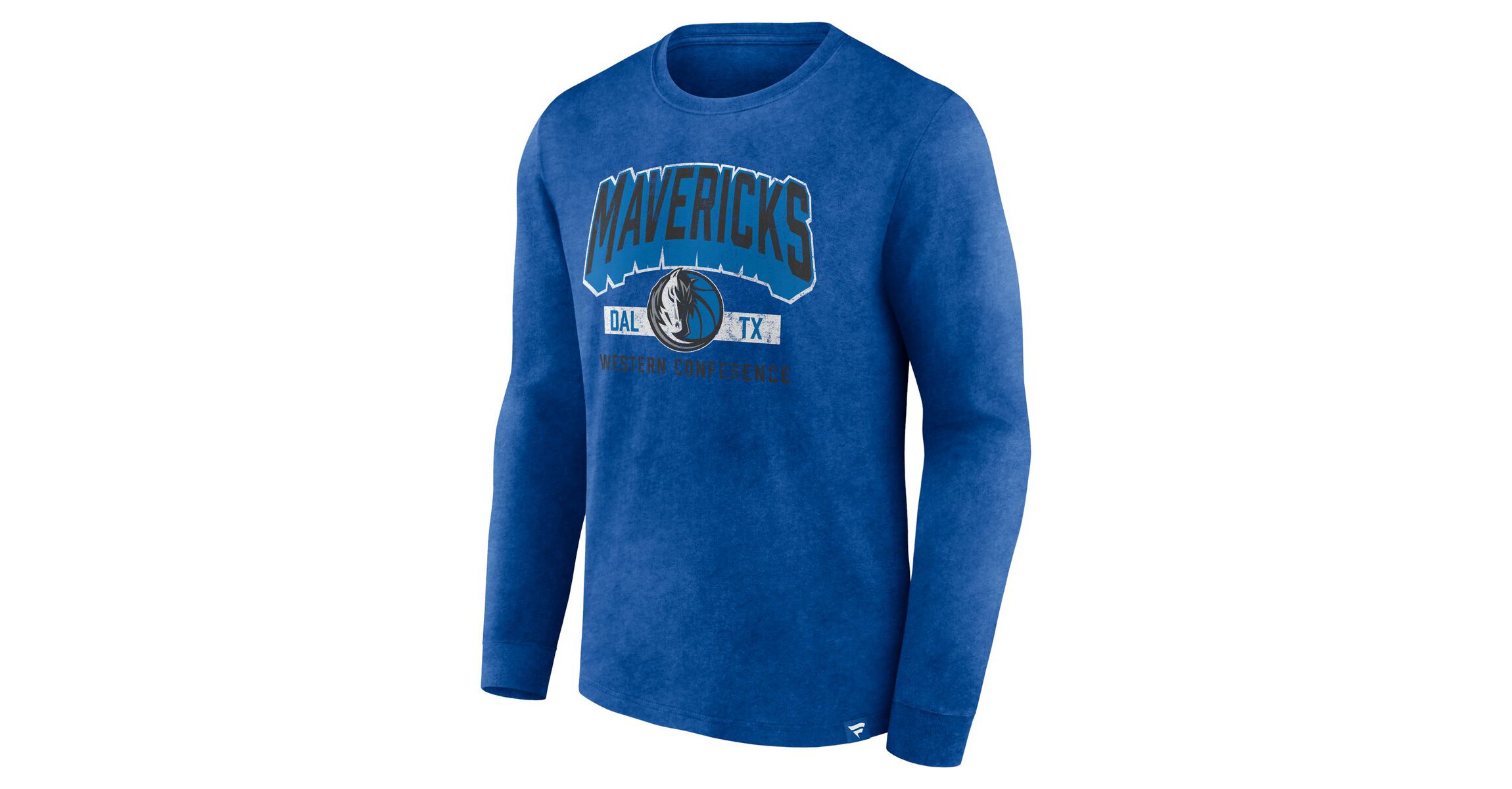NBA Fanatics Dallas Mavericks Front Court Press Snow Wash Long Sleeve T-Shirt