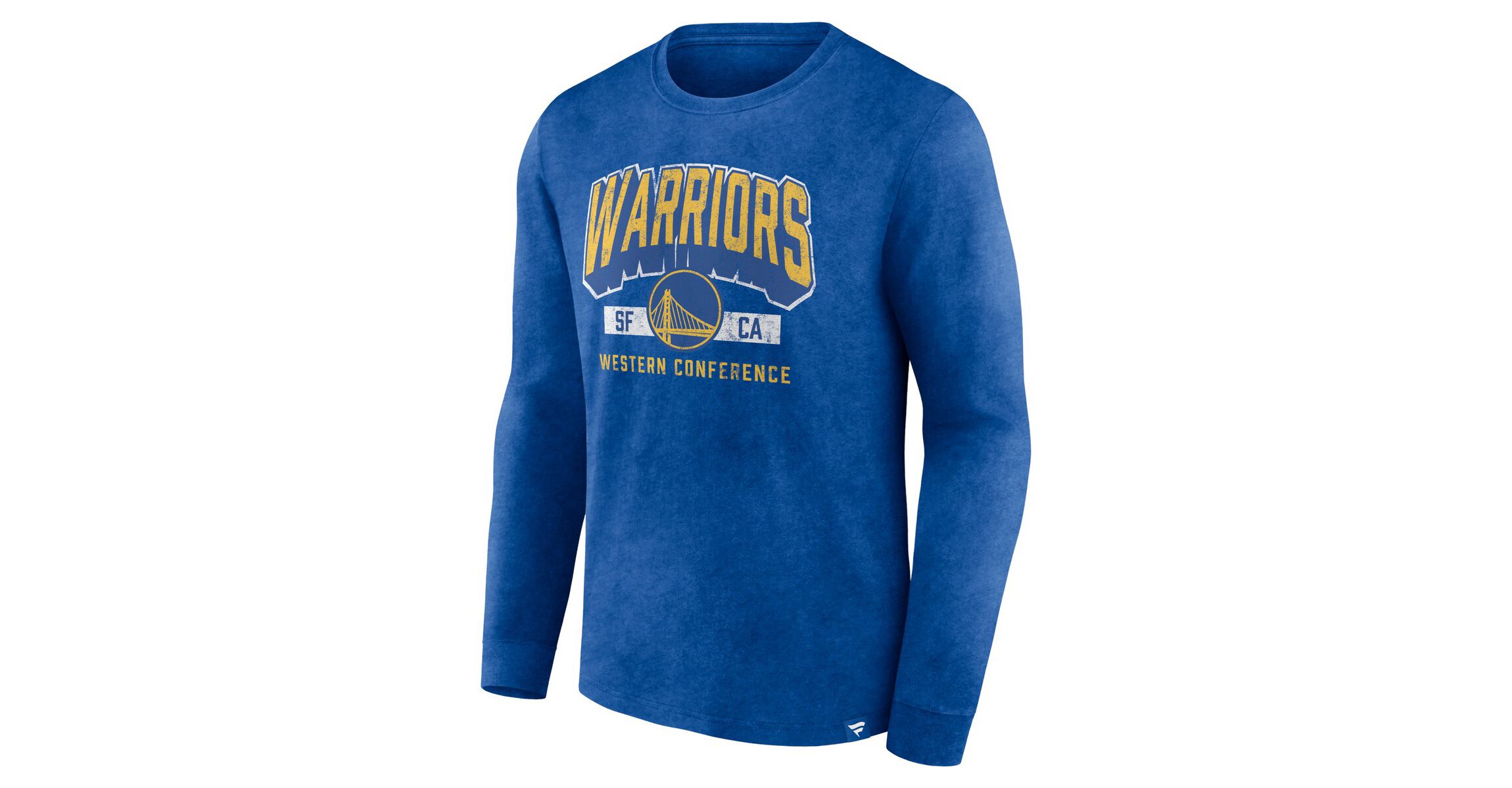 NBA Fanatics Golden State Warriors Front Court Press Snow Wash Long Sleeve T-Shirt