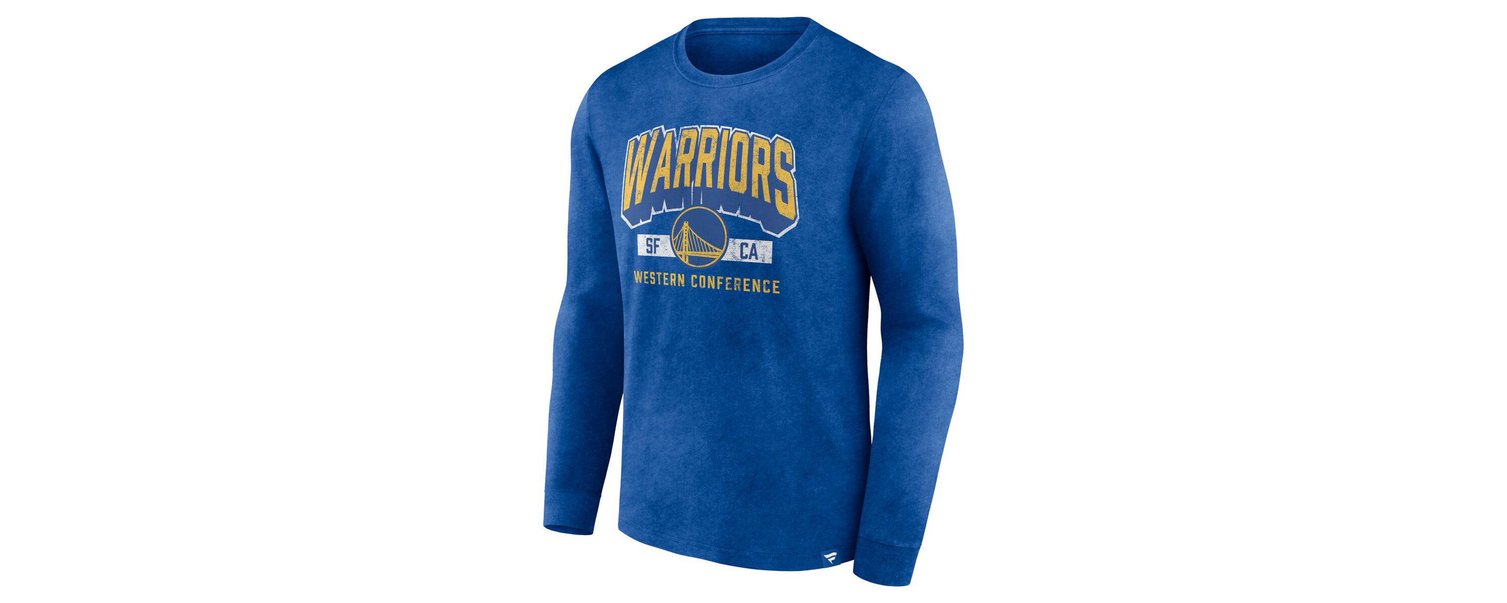 NBA Fanatics Golden State Warriors Front Court Press Snow Wash Long Sleeve T-Shirt