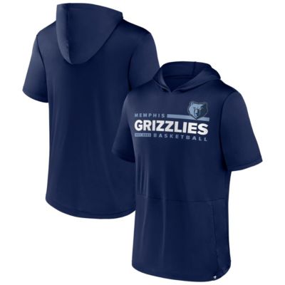 Men's NBA Fanatics Memphis Grizzlies Possession Hoodie T-Shirt, Navy Blue, Large