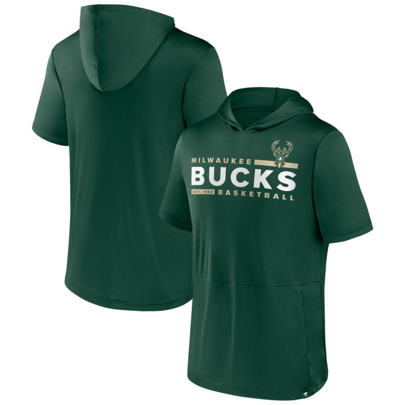 NBA Fanatics Hunter Milwaukee Bucks Possession Hoodie T-Shirt