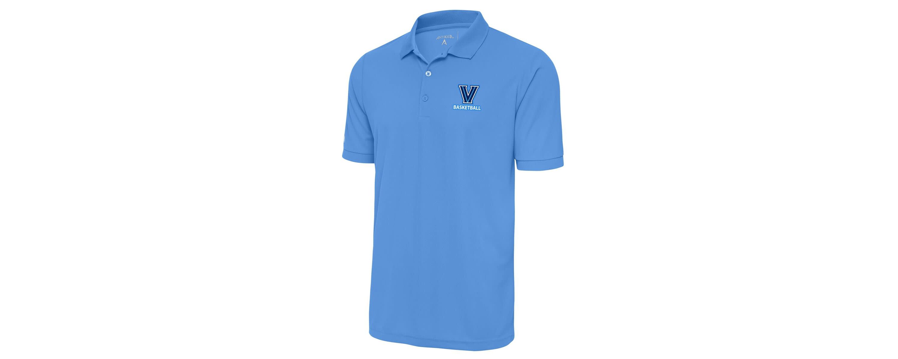 NCAA Light Villanova Wildcats Basketball Legacy Pique Polo