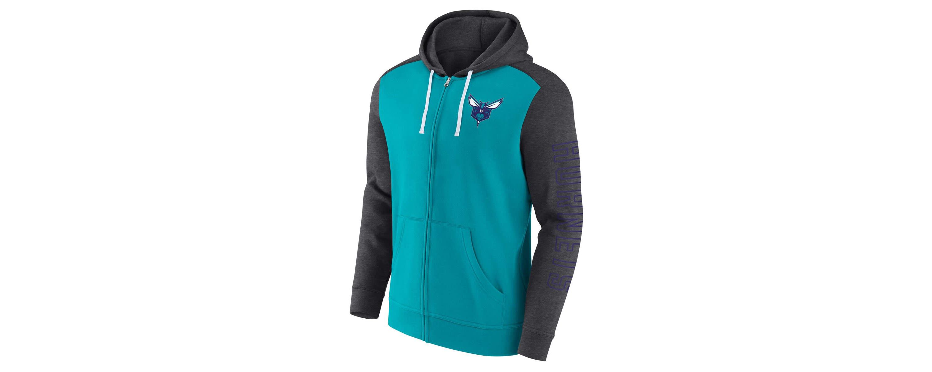 NBA Fanatics Charlotte Hornets Offensive Line Up Full-Zip Hoodie