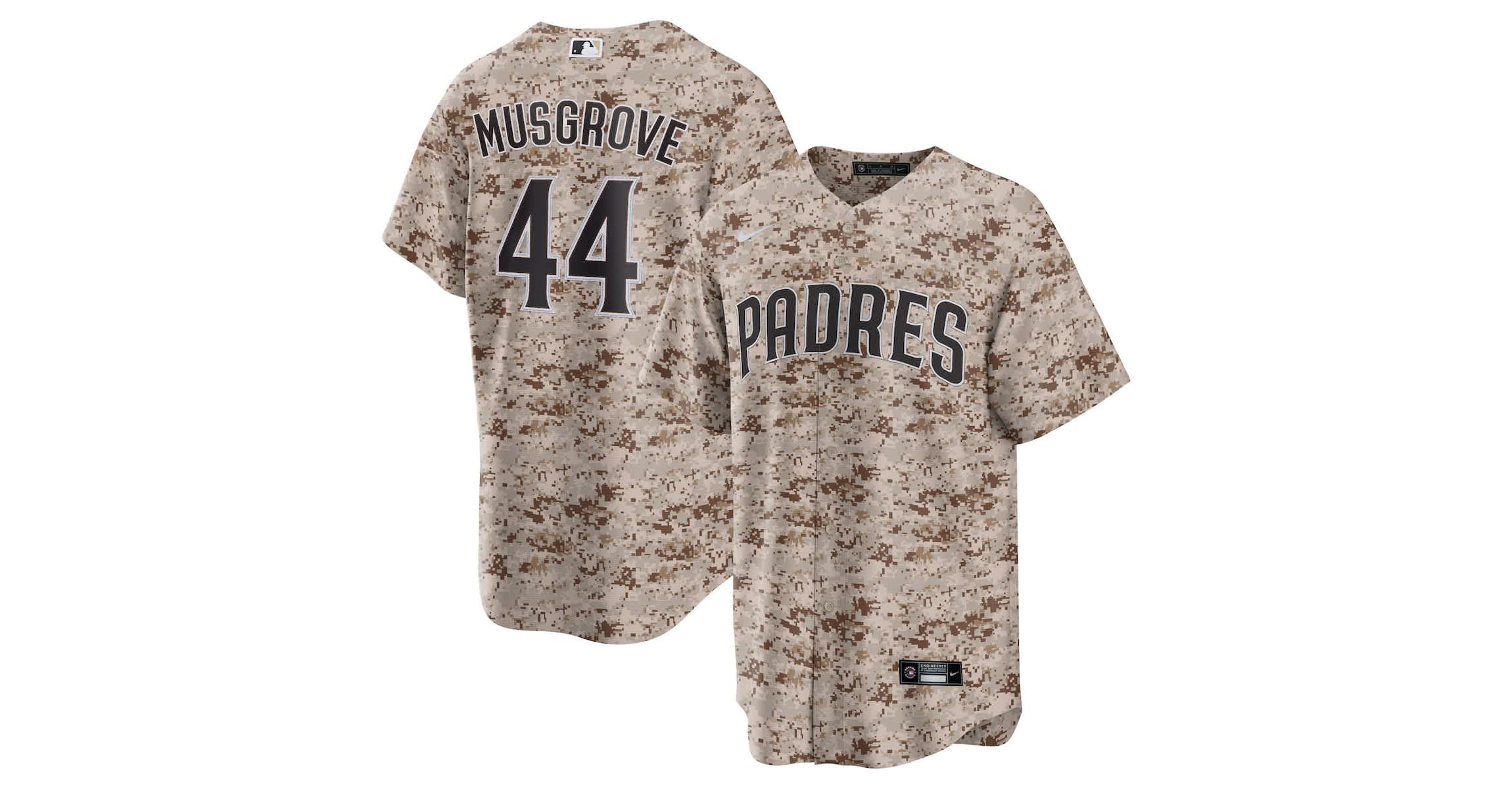 MLB Nike Joe Musgrove San Diego Padres USMC Alternate Replica Player Jersey