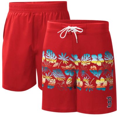 G-III Sports by Carl Banks Men's Boston Red Sox MLB Boston Sox Breeze Volley Swim Shorts, Small