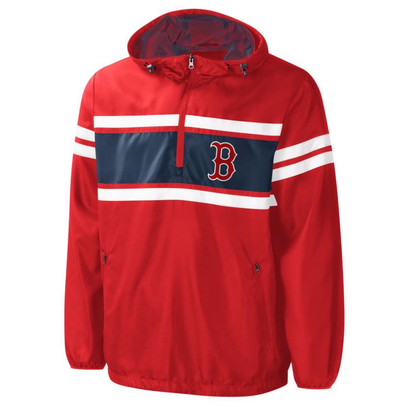 Boston Red Sox MLB Boston Sox Game Score Quarter-Zip Windbreaker