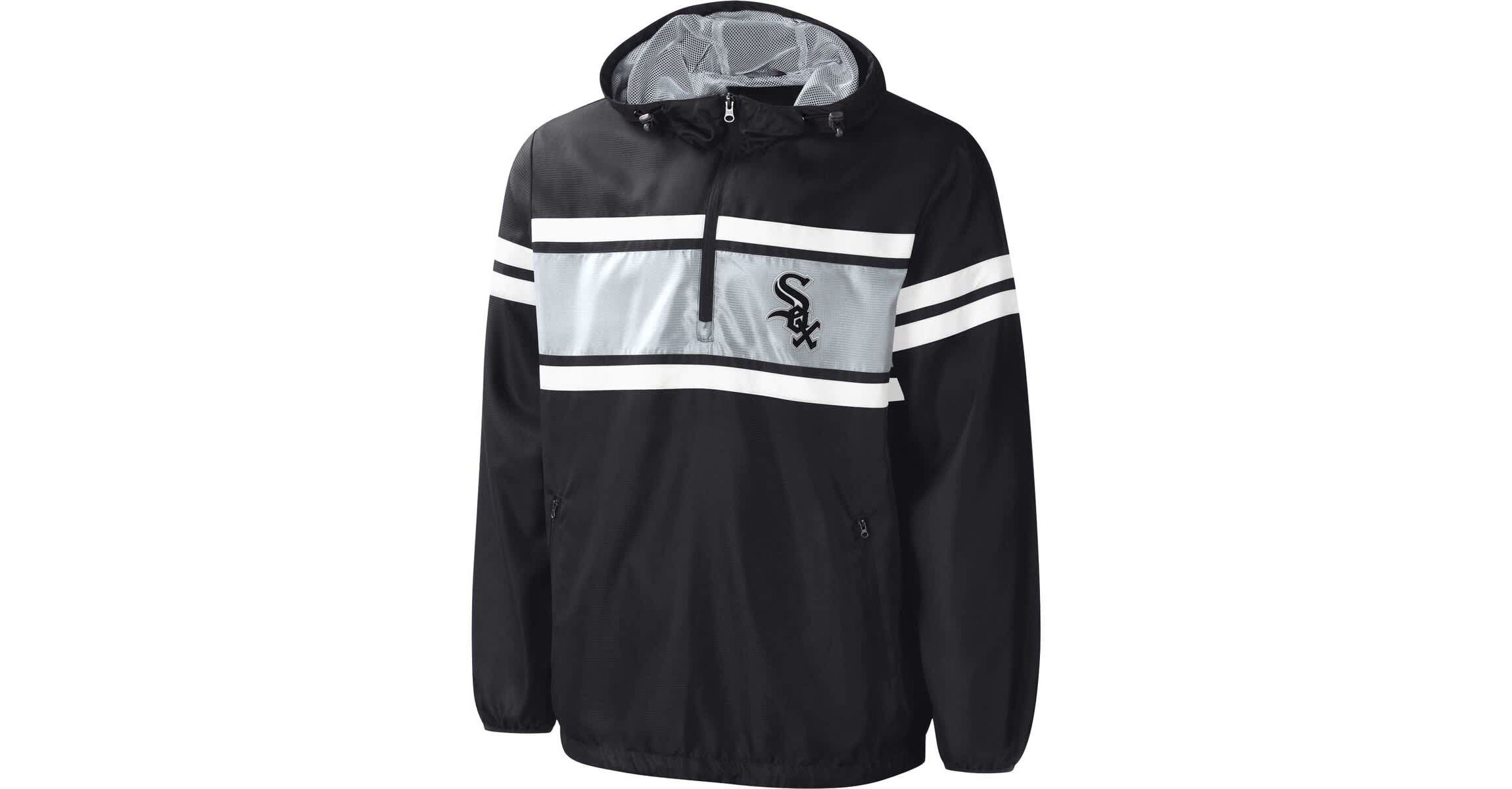 Chicago White Sox MLB Chicago Sox Game Score Quarter-Zip Windbreaker