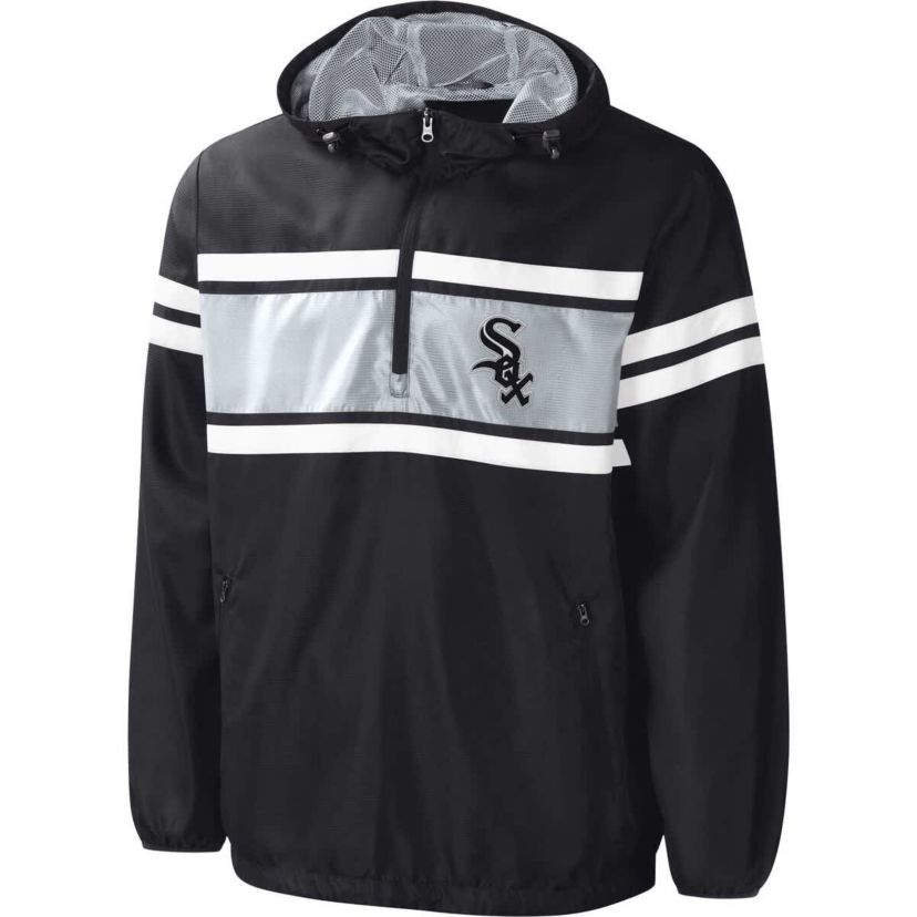Chicago White Sox MLB Chicago Sox Game Score Quarter-Zip Windbreaker
