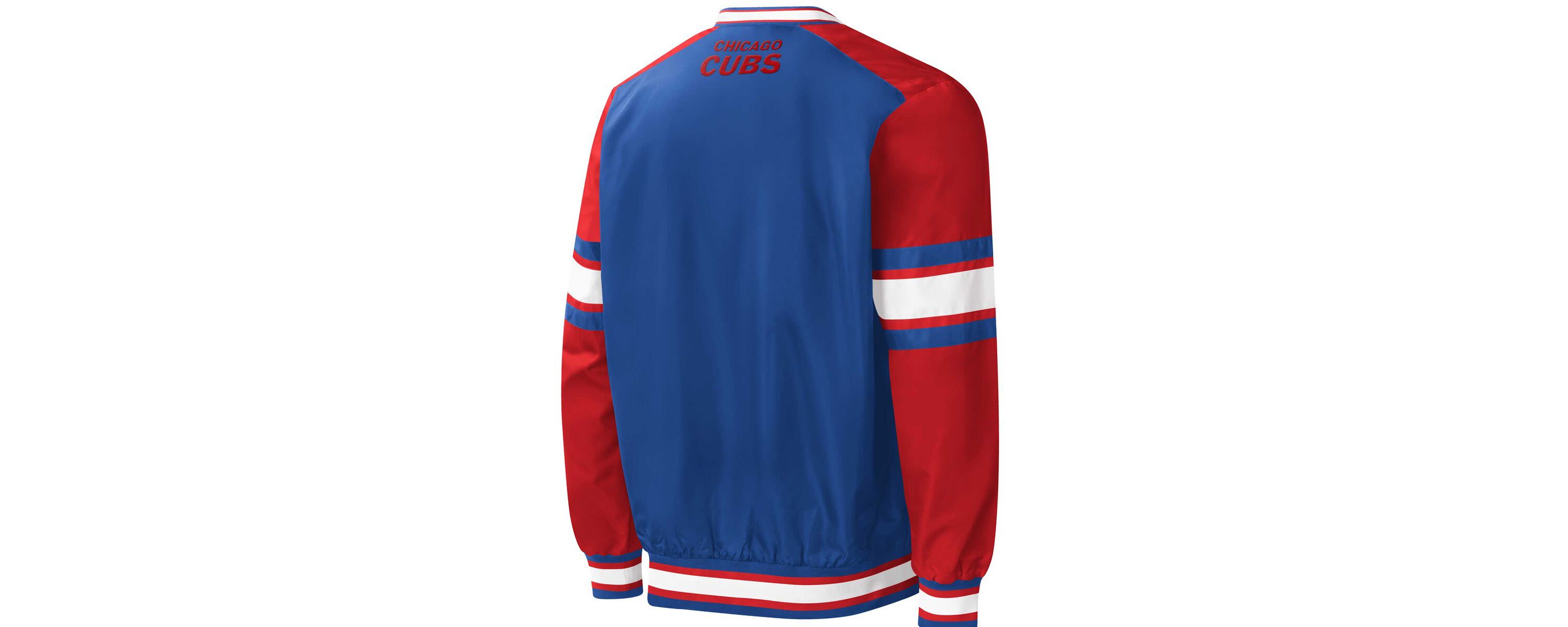 MLB Chicago Cubs Yardline V-Neck Pullover Windbreaker