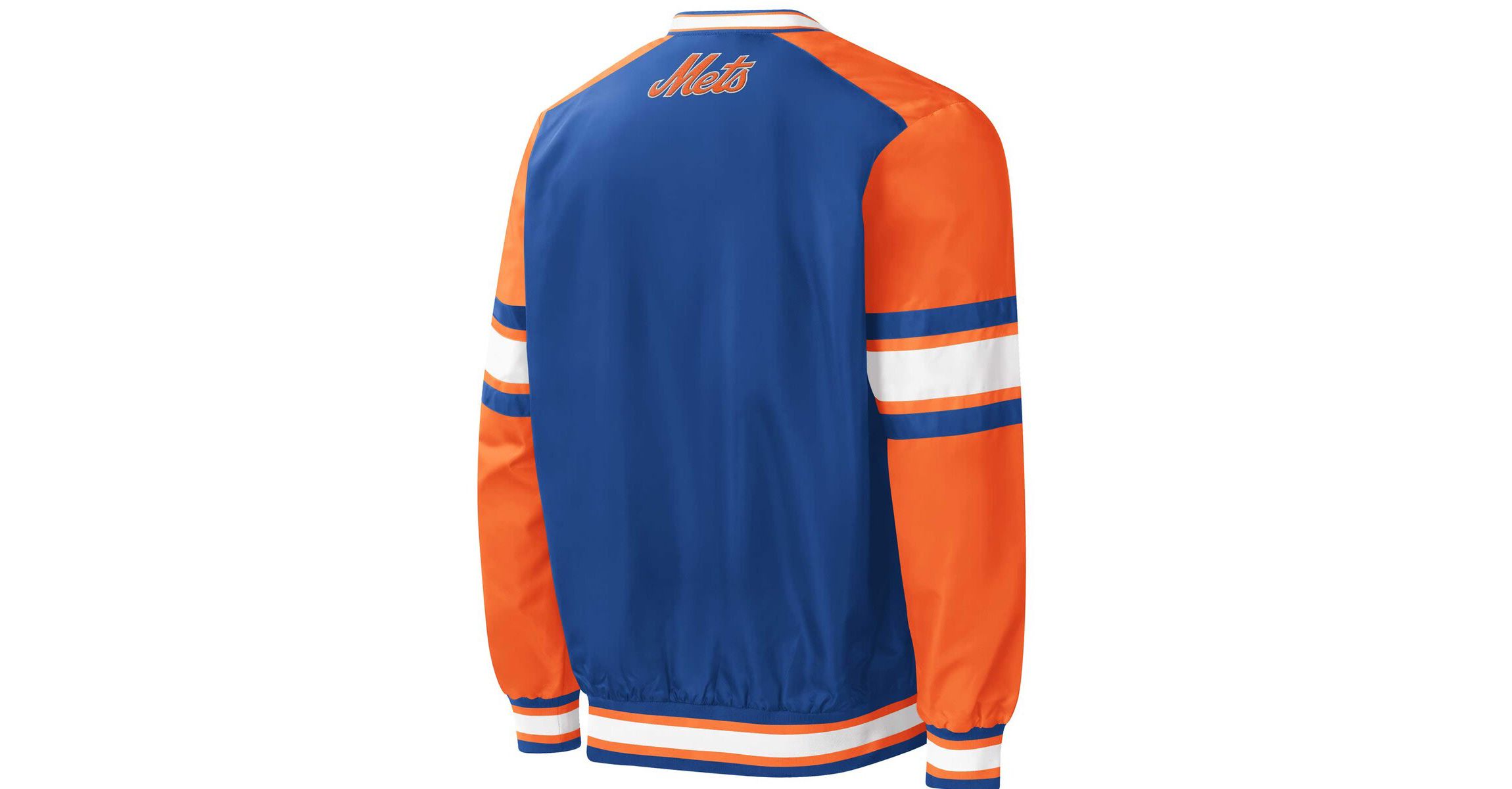 MLB New York Mets Yardline V-Neck Pullover Windbreaker
