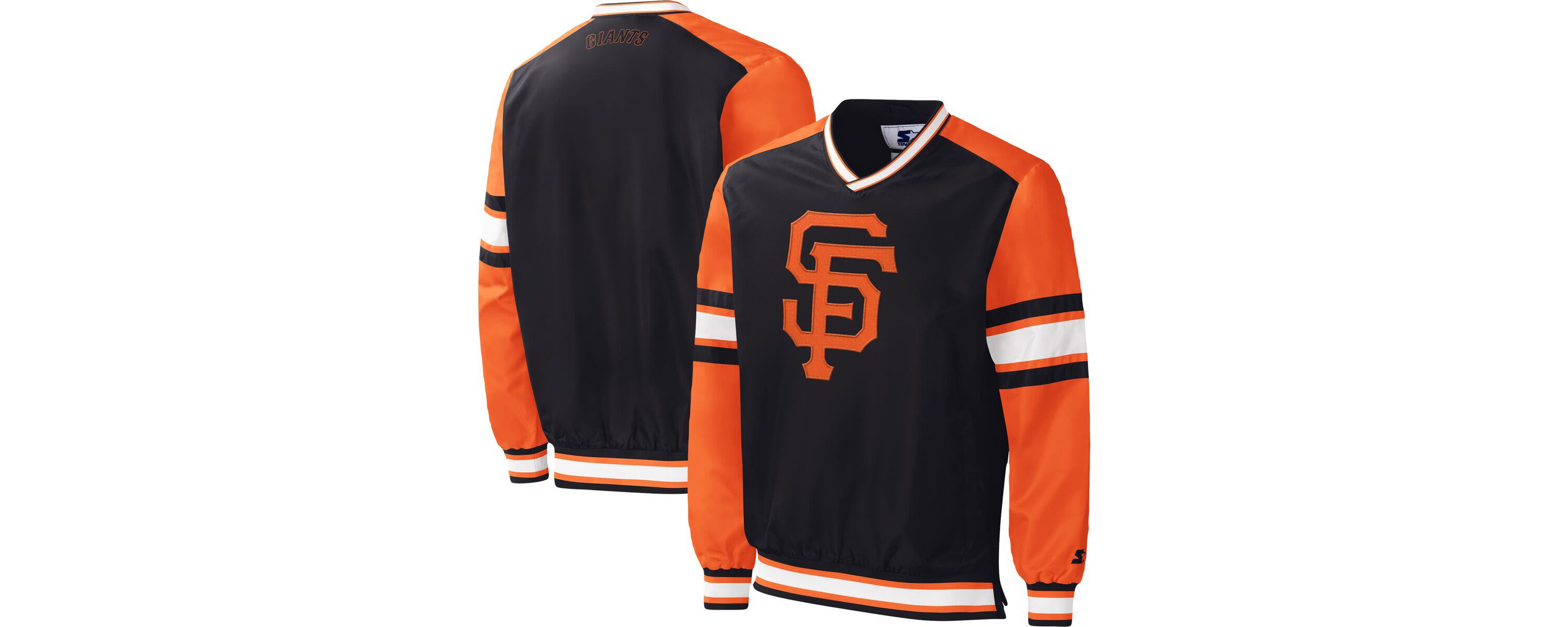 MLB San Francisco Giants Yardline V-Neck Pullover Windbreaker
