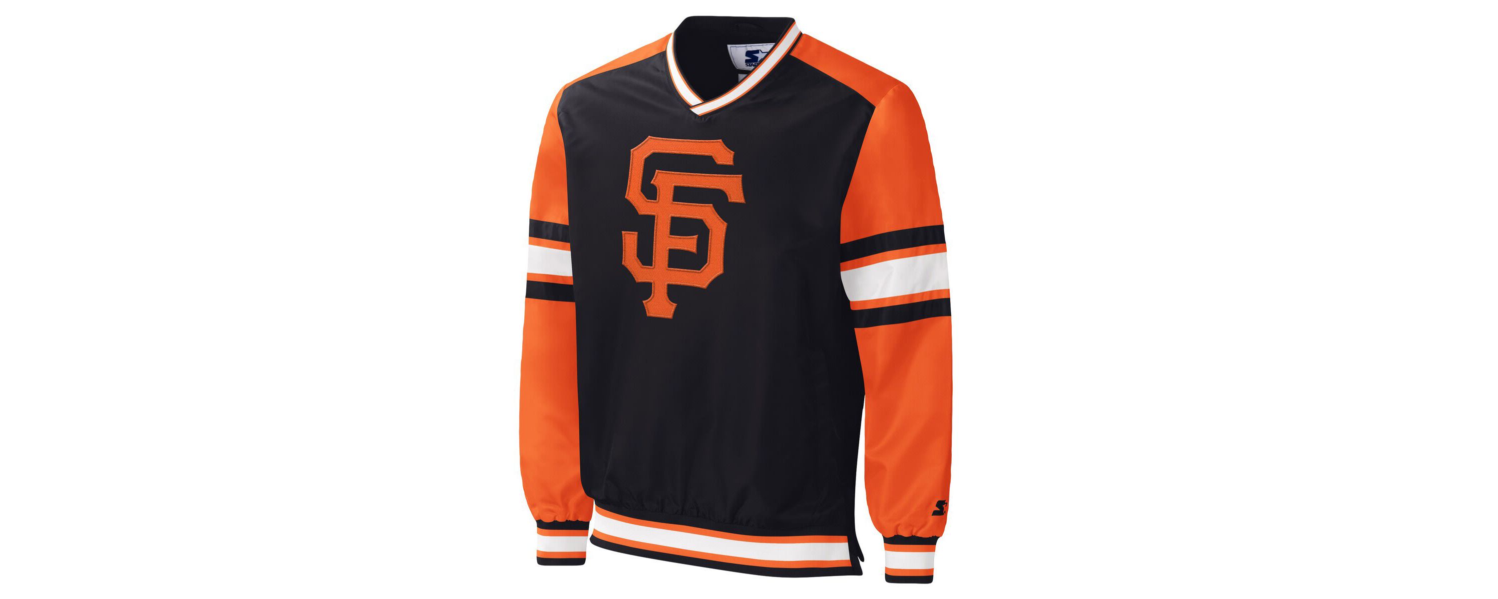 MLB San Francisco Giants Yardline V-Neck Pullover Windbreaker