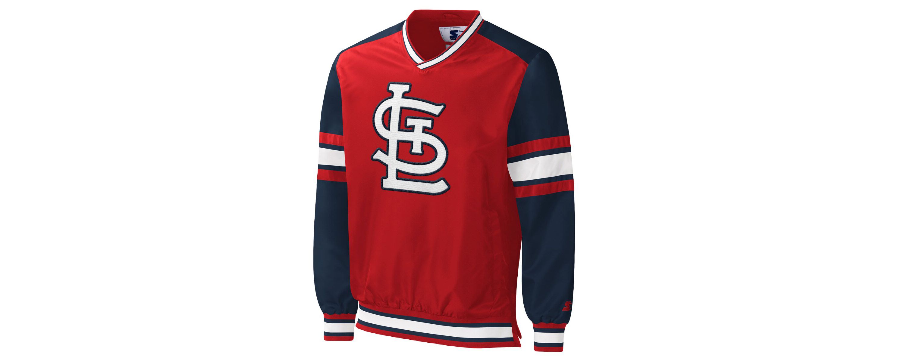 MLB St. Louis Cardinals Yardline V-Neck Pullover Windbreaker