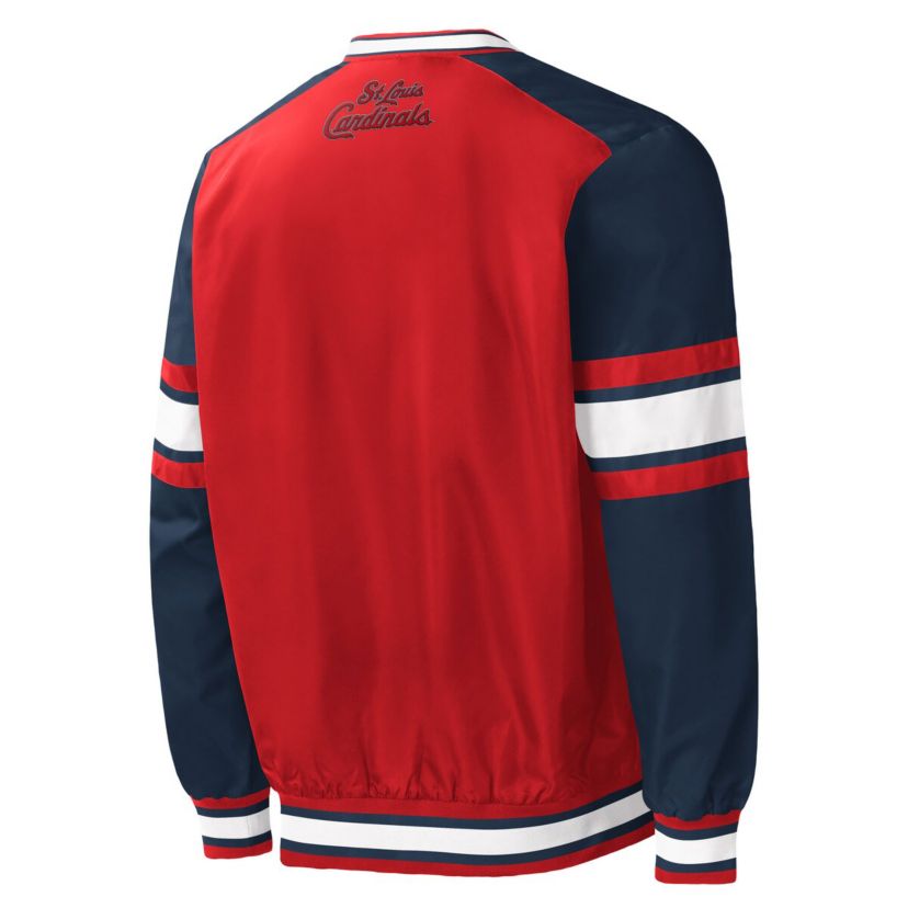 MLB St. Louis Cardinals Yardline V-Neck Pullover Windbreaker