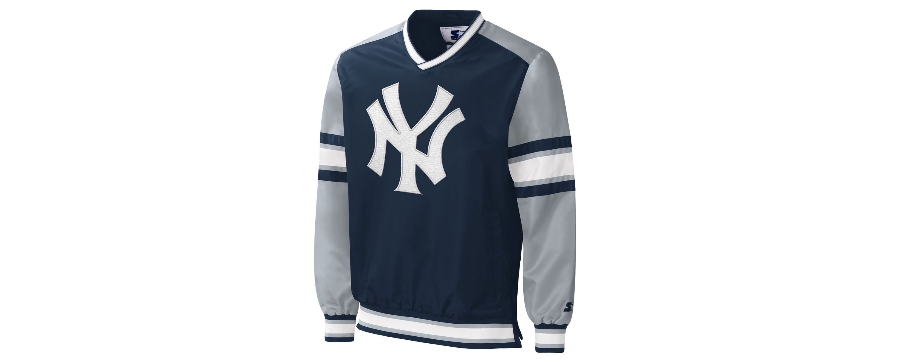 MLB New York Yankees Yardline V-Neck Pullover Windbreaker