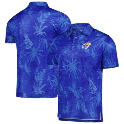 Colosseum Men's NCAA Kansas Jayhawks Palms Team Polo, XL