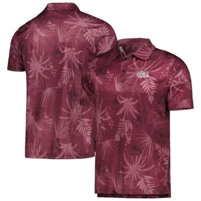 Colosseum Men's NCAA Montana Grizzlies Palms Team Polo, Medium