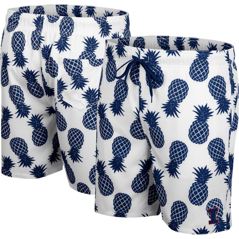 NCAA Illinois Fighting Illini Pineapples Swim Shorts