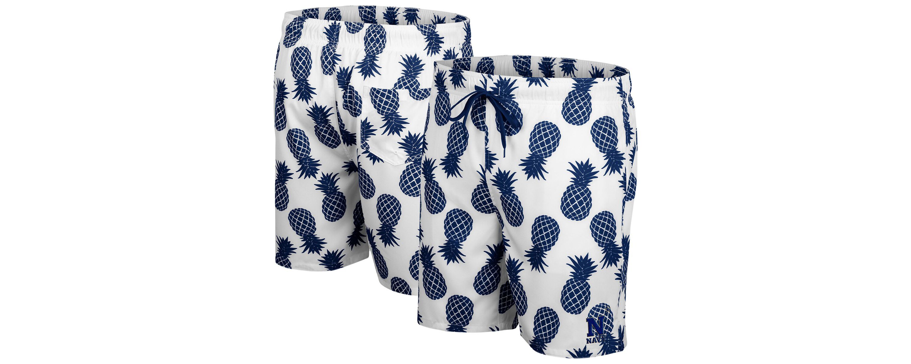 Navy Midshipmen NCAA Midshipmen Pineapples Swim Shorts
