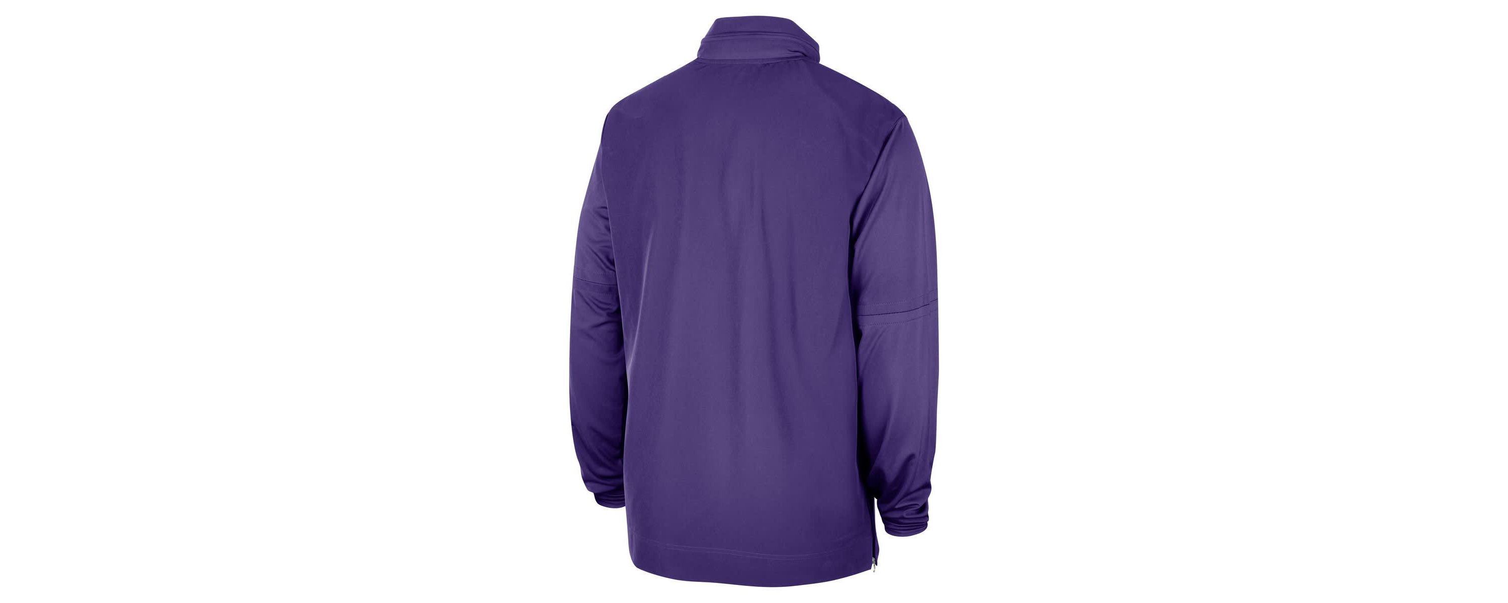 NCAA Nike LSU Tigers 2023 Coach Half-Zip Hooded Jacket