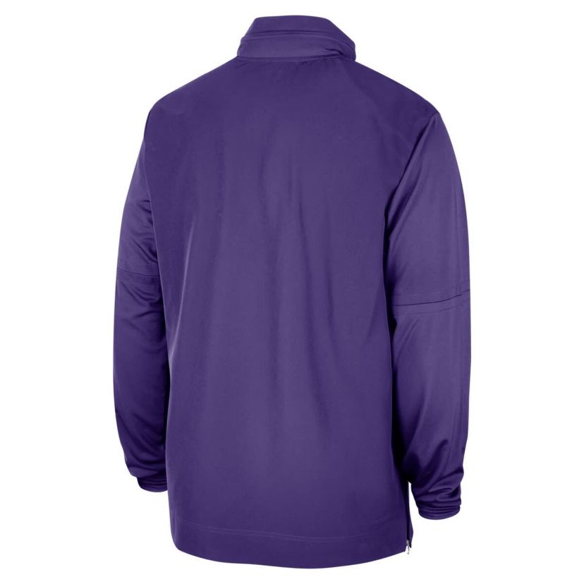 NCAA Nike LSU Tigers 2023 Coach Half-Zip Hooded Jacket