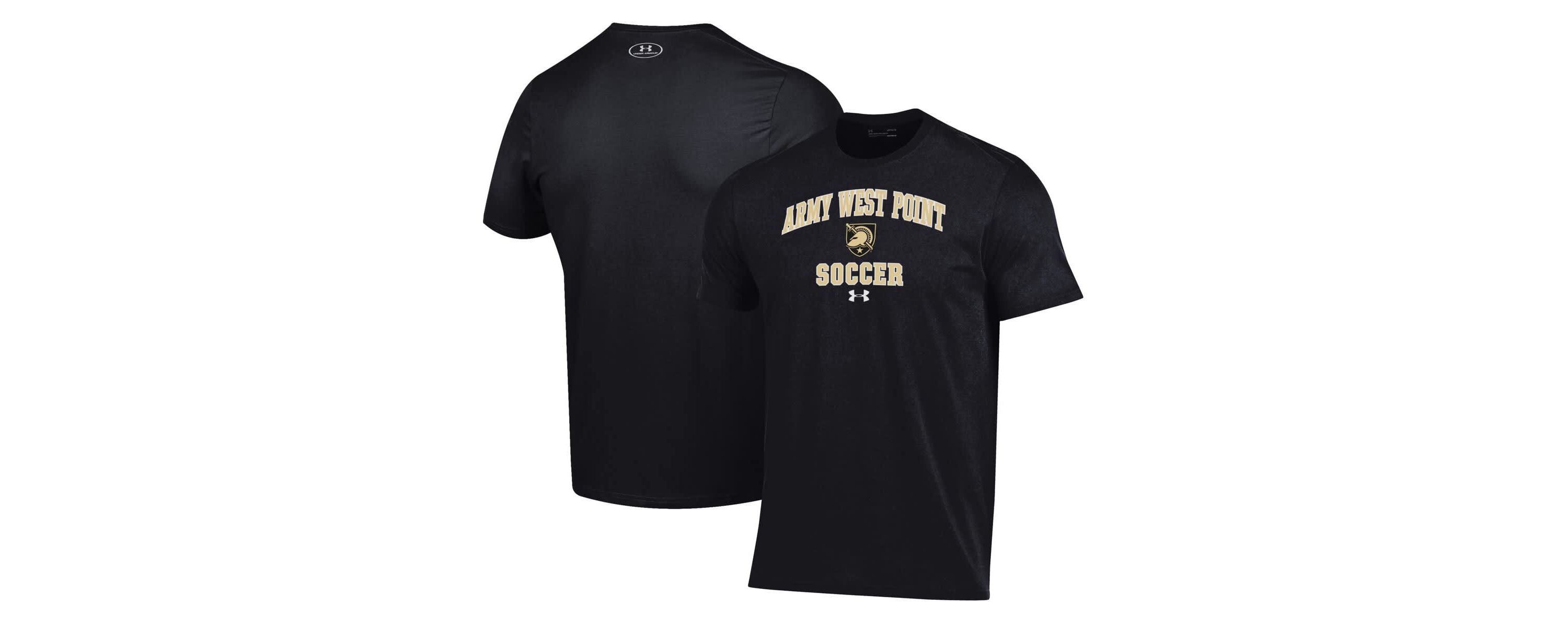 Army Black Knights NCAA Under Armour Army Knights Soccer Arch Over Performance T-Shirt