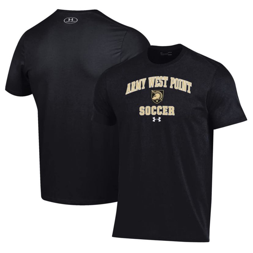 Army Black Knights NCAA Under Armour Army Knights Soccer Arch Over Performance T-Shirt