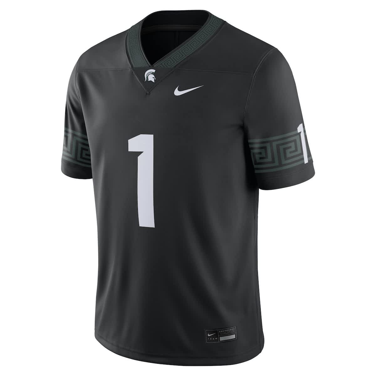 NCAA Nike #1 Michigan State Spartans Alternate Football Game Jersey