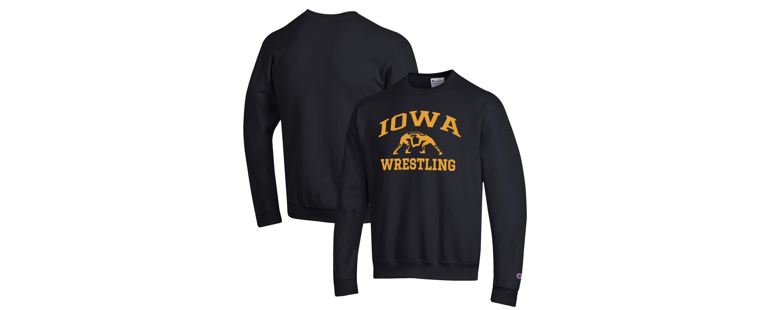 NCAA Iowa Hawkeyes Wrestling Icon Powerblend Pullover Sweatshirt