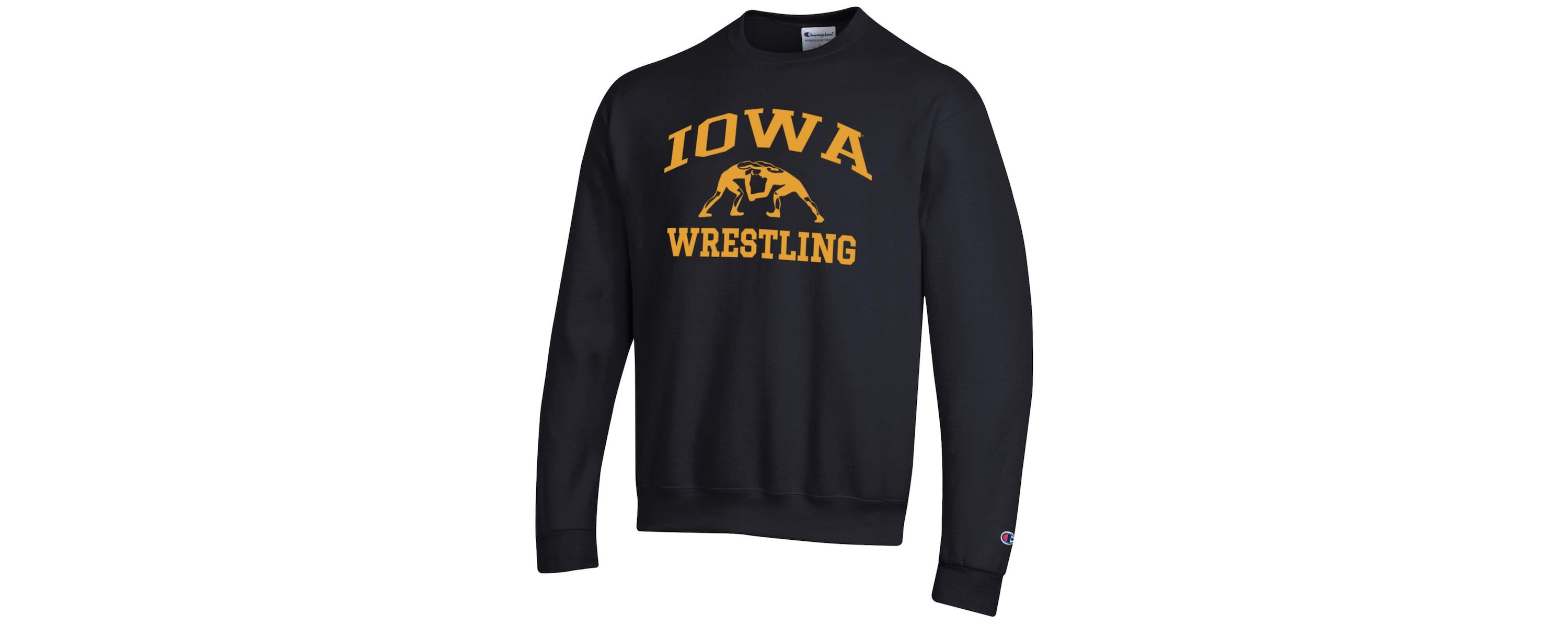 NCAA Iowa Hawkeyes Wrestling Icon Powerblend Pullover Sweatshirt