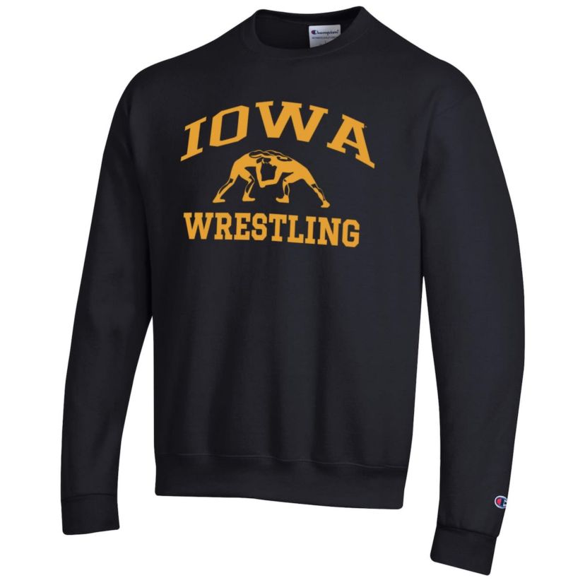 NCAA Iowa Hawkeyes Wrestling Icon Powerblend Pullover Sweatshirt