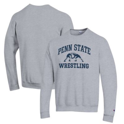 Champion Men's NCAA Penn State Nittany Lions Wrestling Icon Powerblend Pullover Sweatshirt, Gray, 3XL