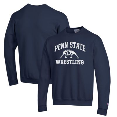 Champion Men's NCAA Penn State Nittany Lions Wrestling Icon Powerblend Pullover Sweatshirt, Navy Blue, 3XL