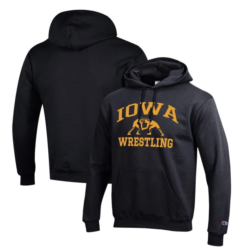 NCAA Iowa Hawkeyes Wrestling Icon Pullover Hoodie