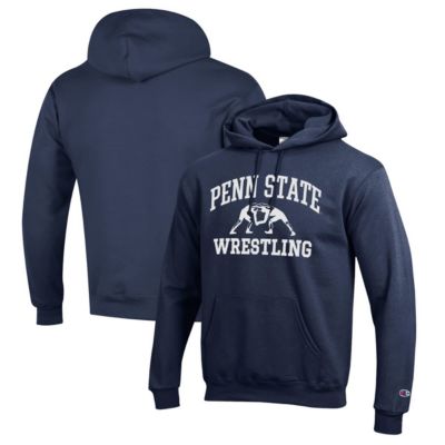 Champion Men's NCAA Penn State Nittany Lions Wrestling Icon Pullover Hoodie, Navy Blue, 3XL