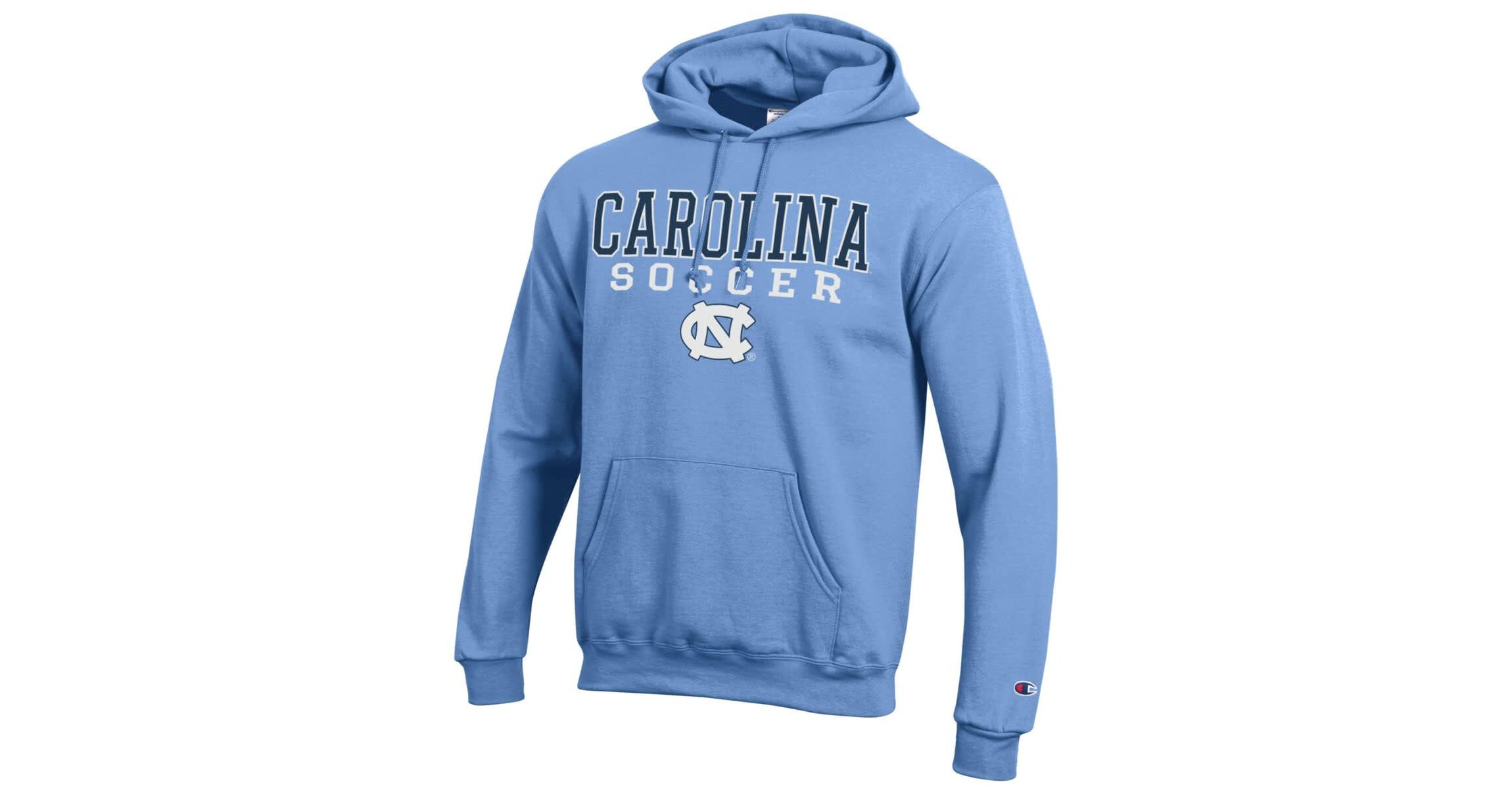 NCAA Carolina North Carolina Tar Heels Soccer Stack Logo Powerblend Pullover Hoodie