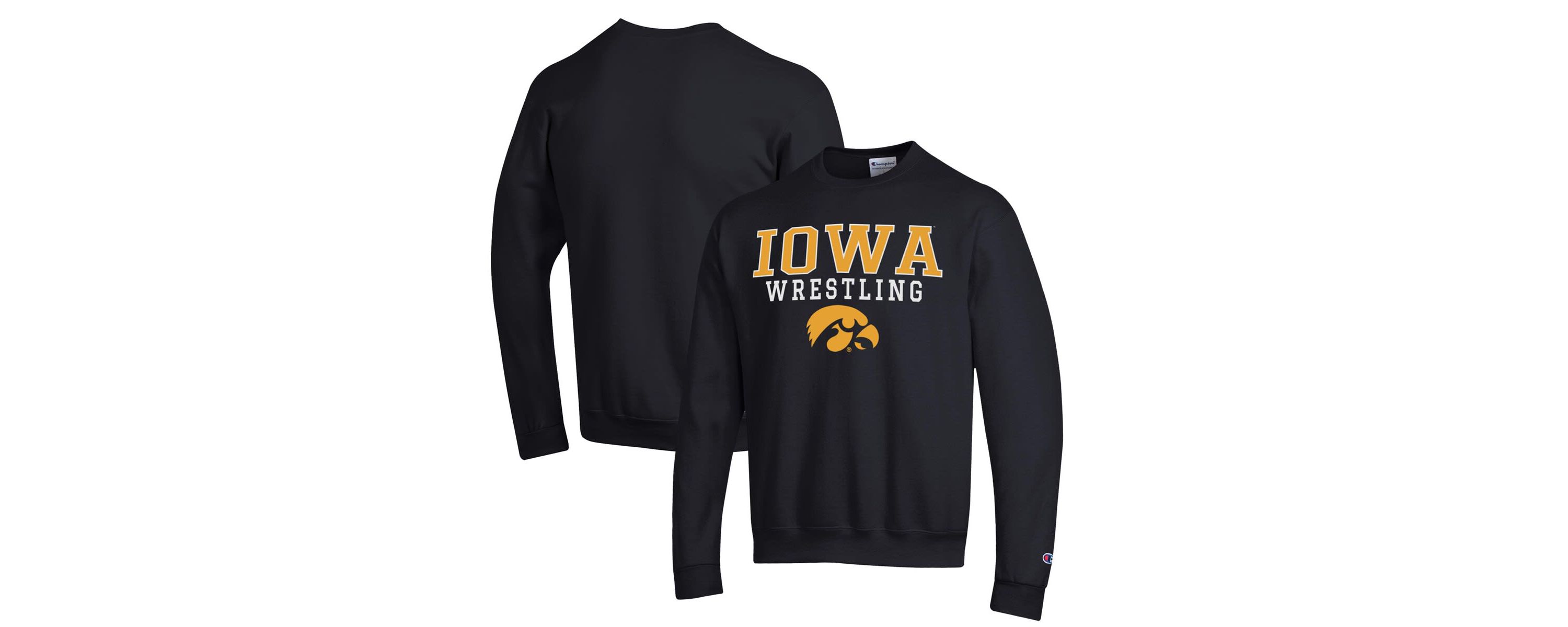 NCAA Iowa Hawkeyes Wrestling Stack Powerblend Pullover Sweatshirt
