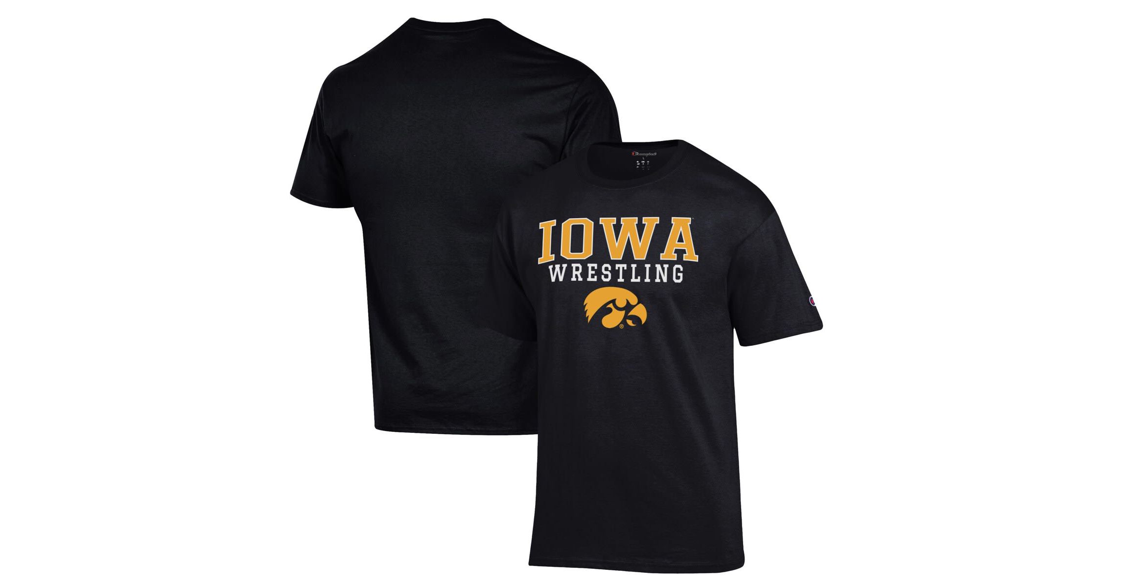 NCAA Iowa Hawkeyes Wrestling Stack Logo T-Shirt