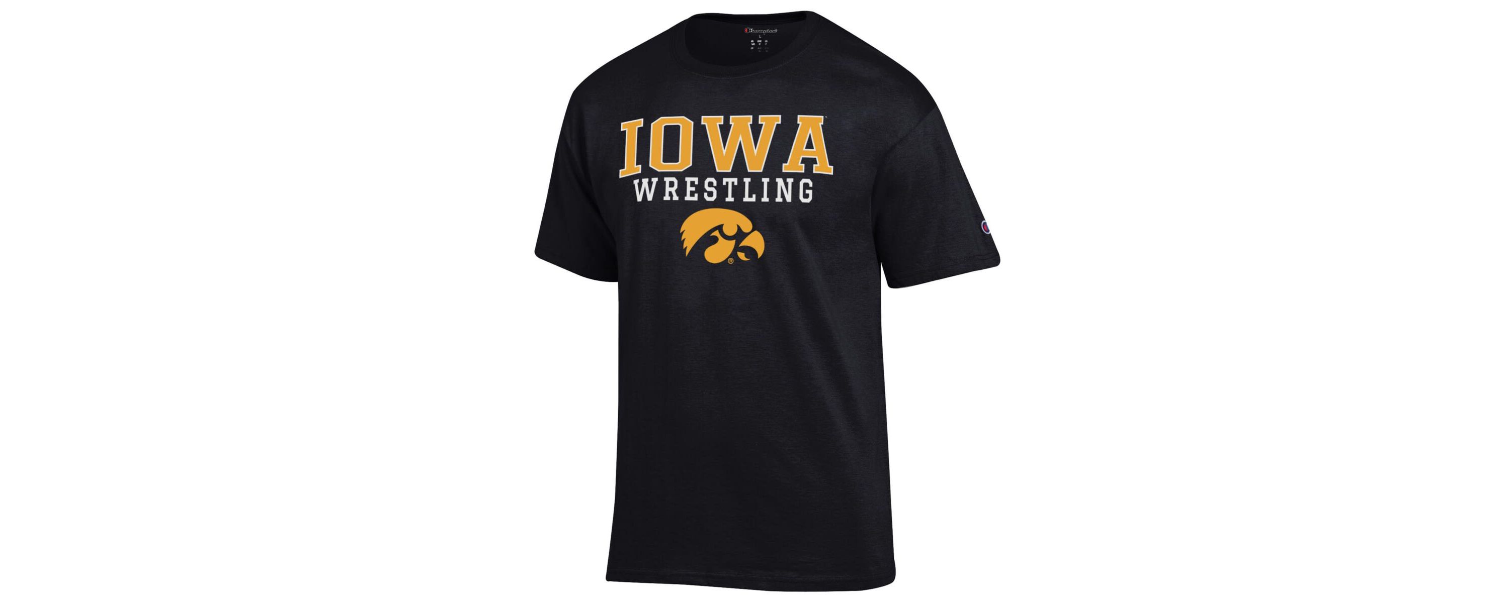 NCAA Iowa Hawkeyes Wrestling Stack Logo T-Shirt