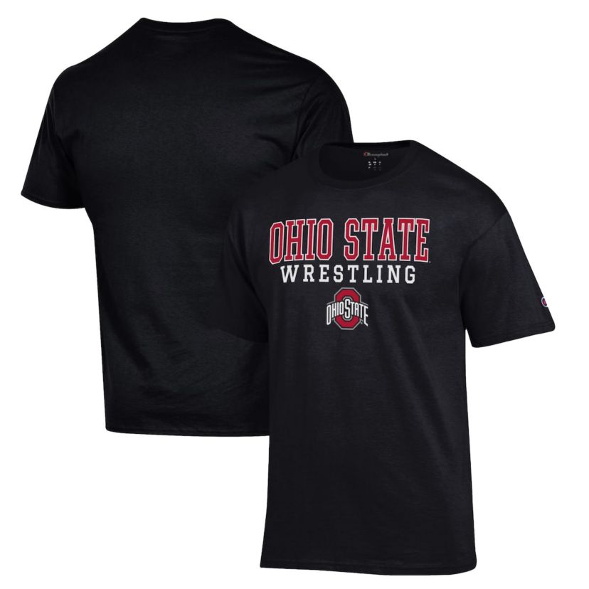 NCAA Ohio State Buckeyes Wrestling Stack Logo T-Shirt