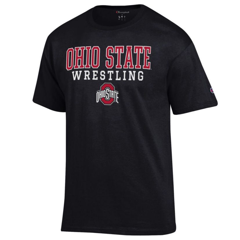 NCAA Ohio State Buckeyes Wrestling Stack Logo T-Shirt