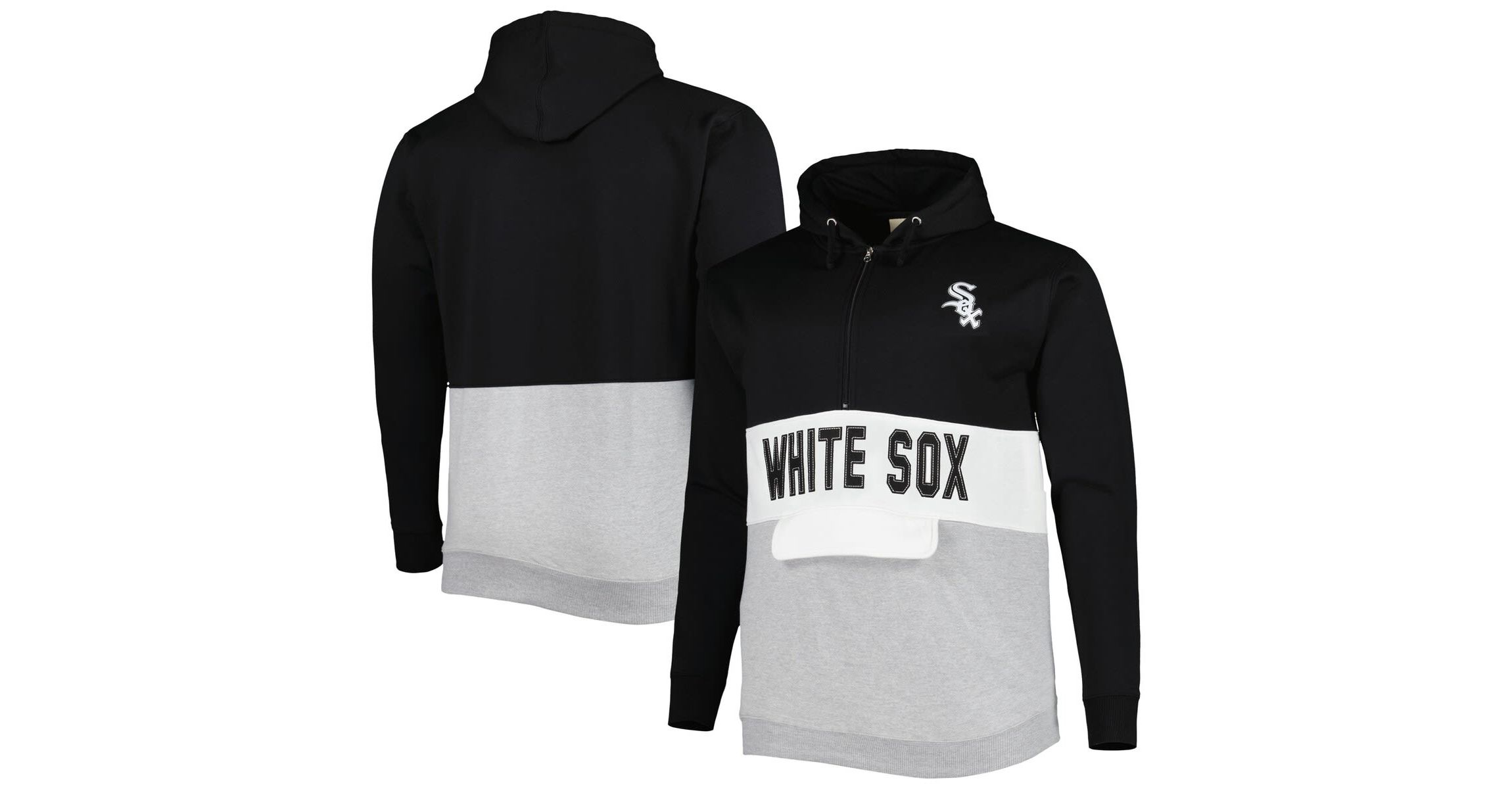 Chicago White Sox MLB Chicago Sox Big & Tall Fleece Half-Zip Hoodie