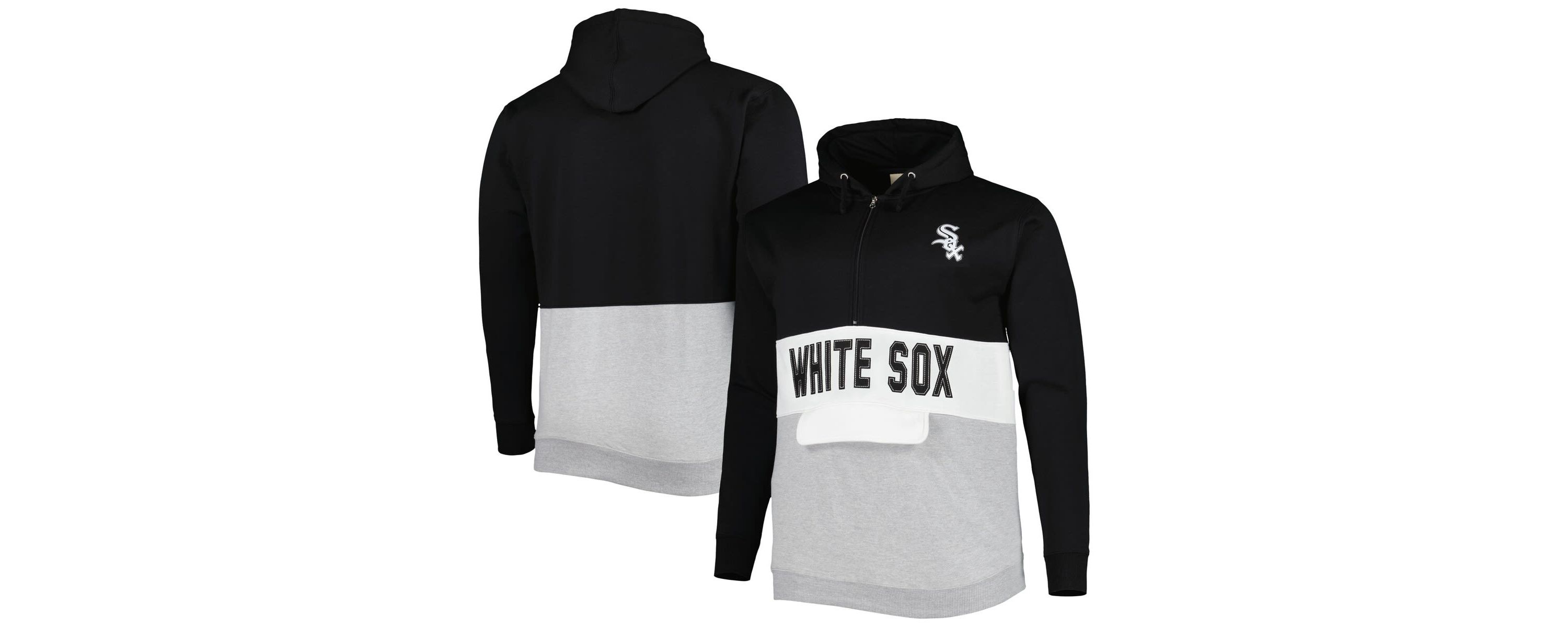 Chicago White Sox MLB Chicago Sox Big & Tall Fleece Half-Zip Hoodie
