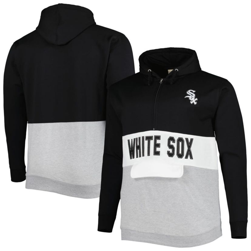 Chicago White Sox MLB Chicago Sox Big & Tall Fleece Half-Zip Hoodie