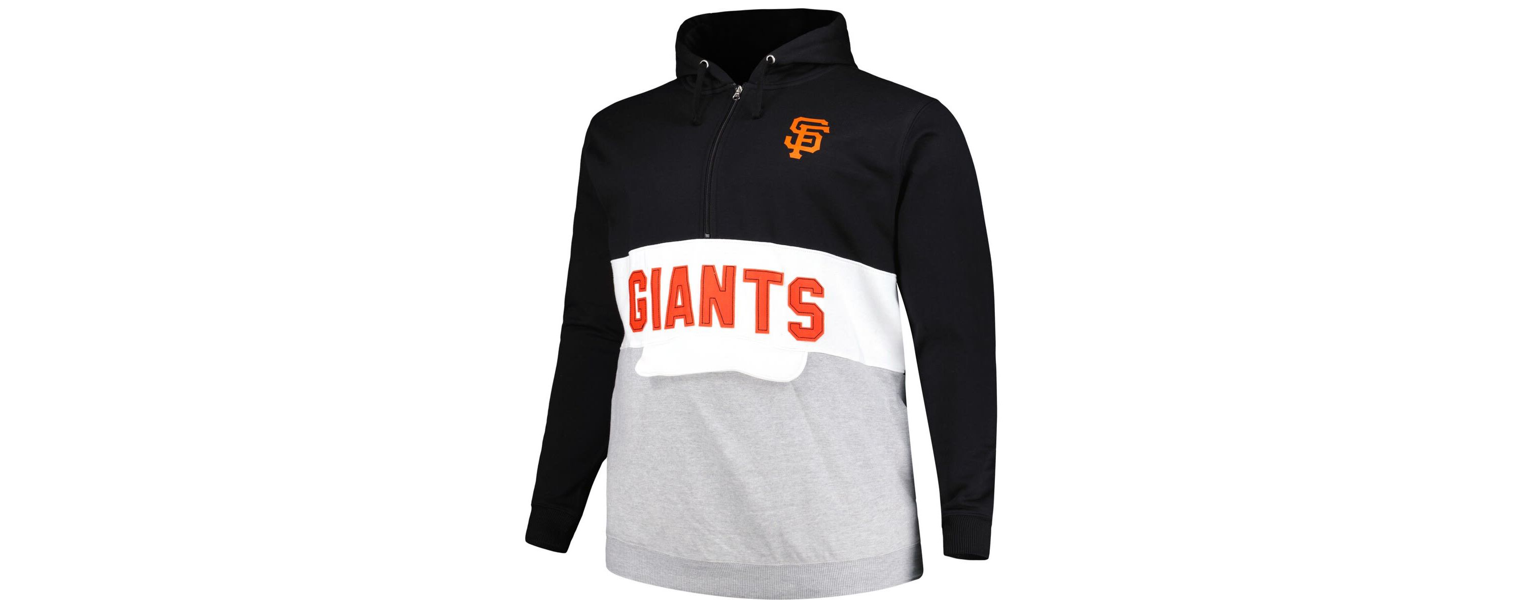 MLB San Francisco Giants Big & Tall Fleece Half-Zip Hoodie