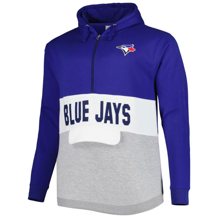 Toronto Blue Jays MLB Toronto Jays Big & Tall Fleece Half-Zip Hoodie