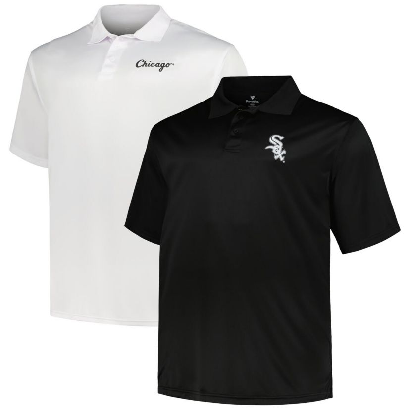 Chicago White Sox MLB Chicago Sox Big & Tall Two-Pack Solid Polo Set