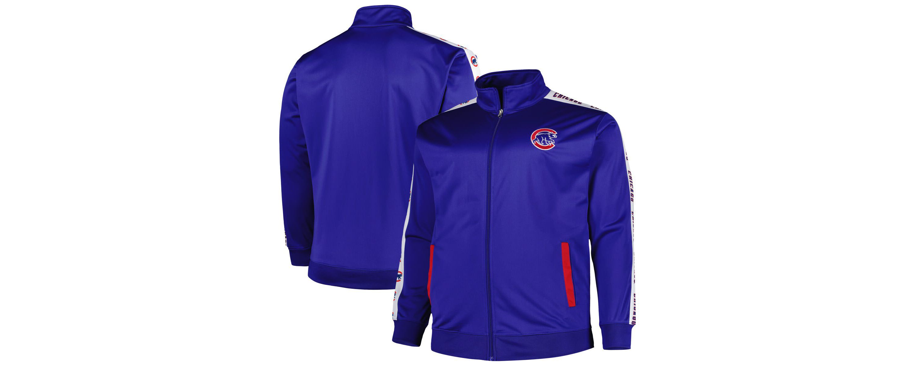 MLB Chicago Cubs Big & Tall Tricot Track Full-Zip Jacket